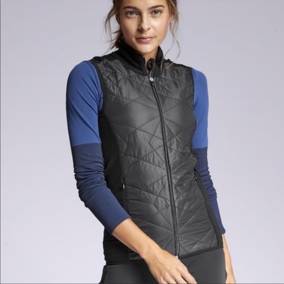 athleta black vest